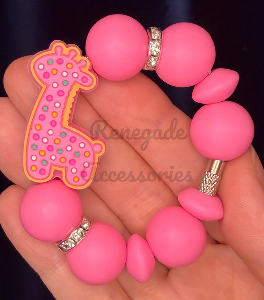 Silicone Charm - Animal Cookie Giraffe
