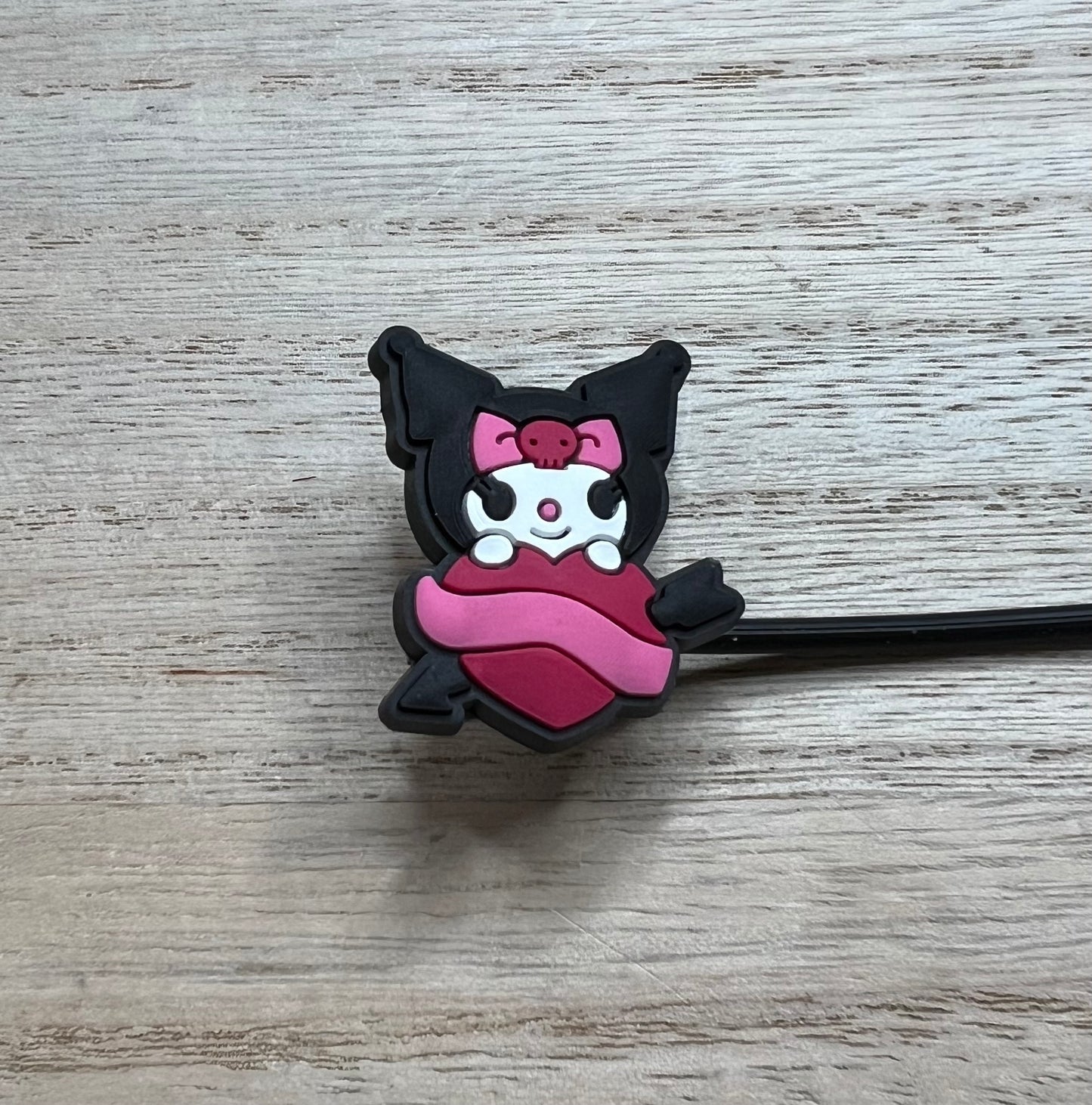 Straw Topper - HK Kuro Character