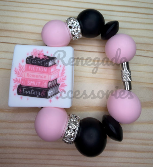 Silicone Charm - Books Stacks