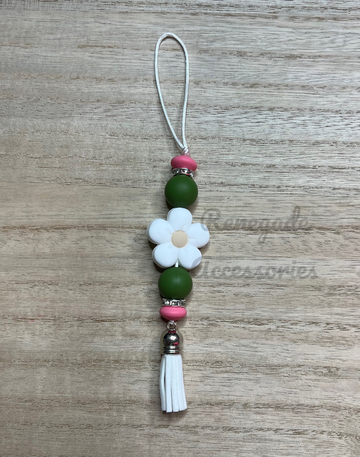 Silicone Charm - Enchanted Charms - White Daisy Flower - Darling Daisy