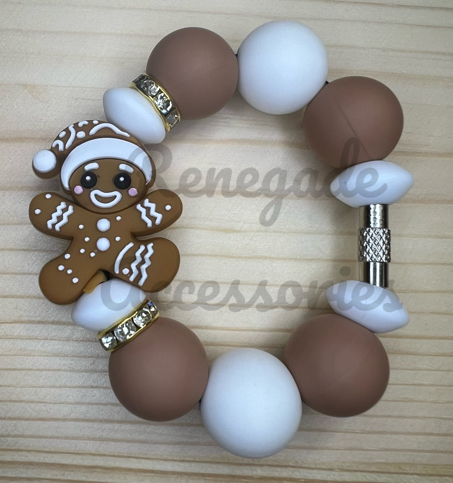 Silicone Charm - Gingerbread