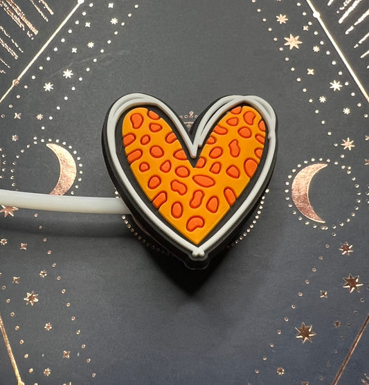 8MM Straw Topper - Heart