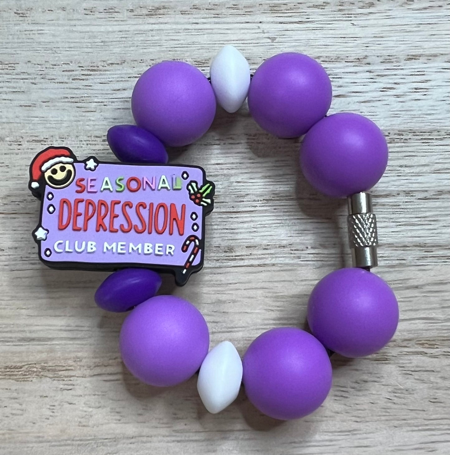 Silicone Charm - Seasonal Depression Club Member