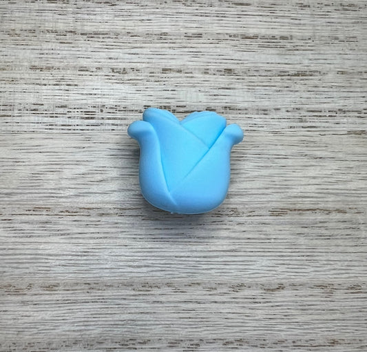 Focal Bead - Blue Flower