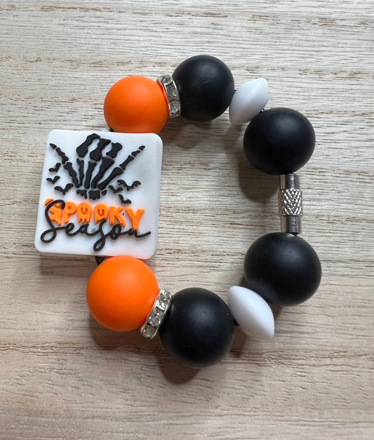 Silicone Charm - Spooky Season Hang Loose Skeleton