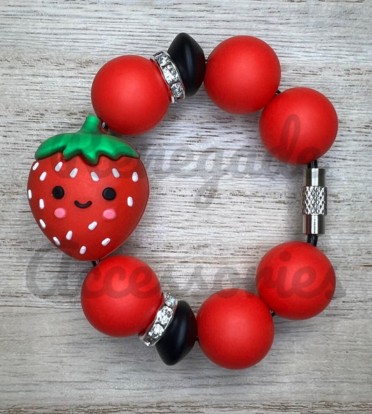 Silicone Charm - Strawberry