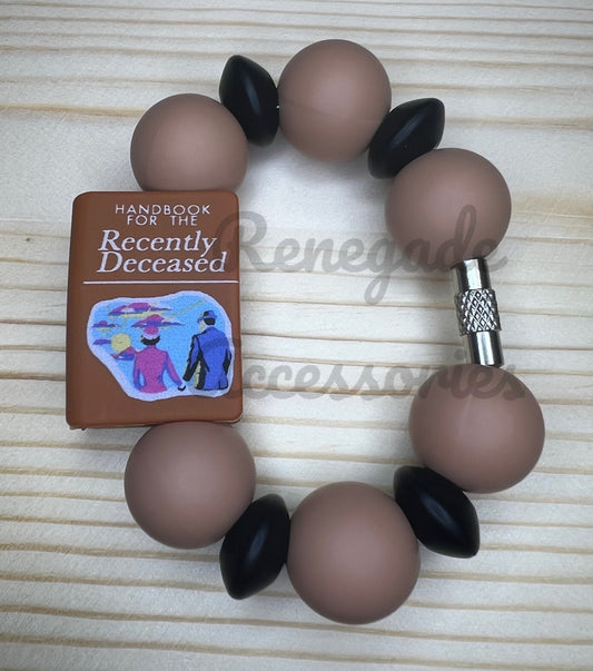 Silicone Charm - Recently Deceased Book - Beetle Guy
