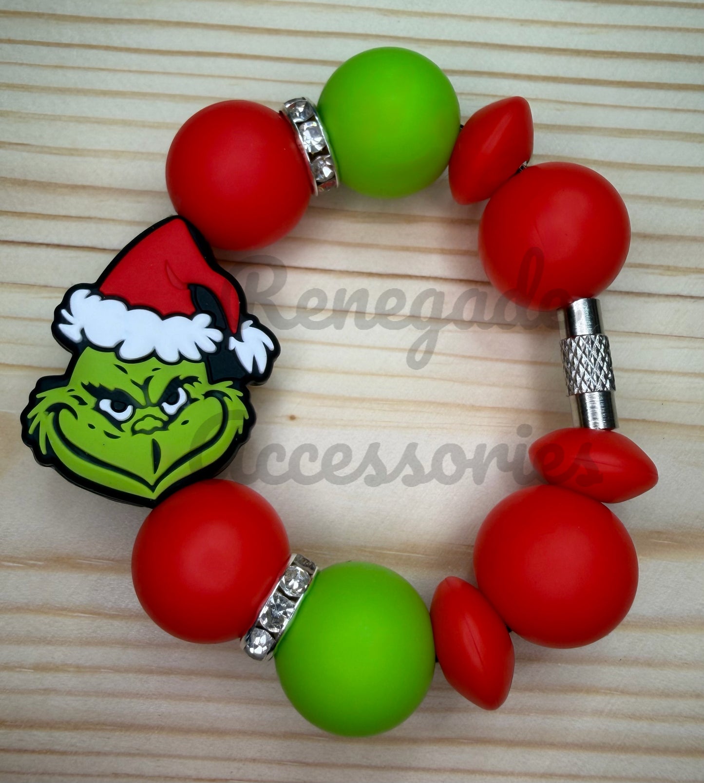 Silicone Charm - Christmas Green Guy