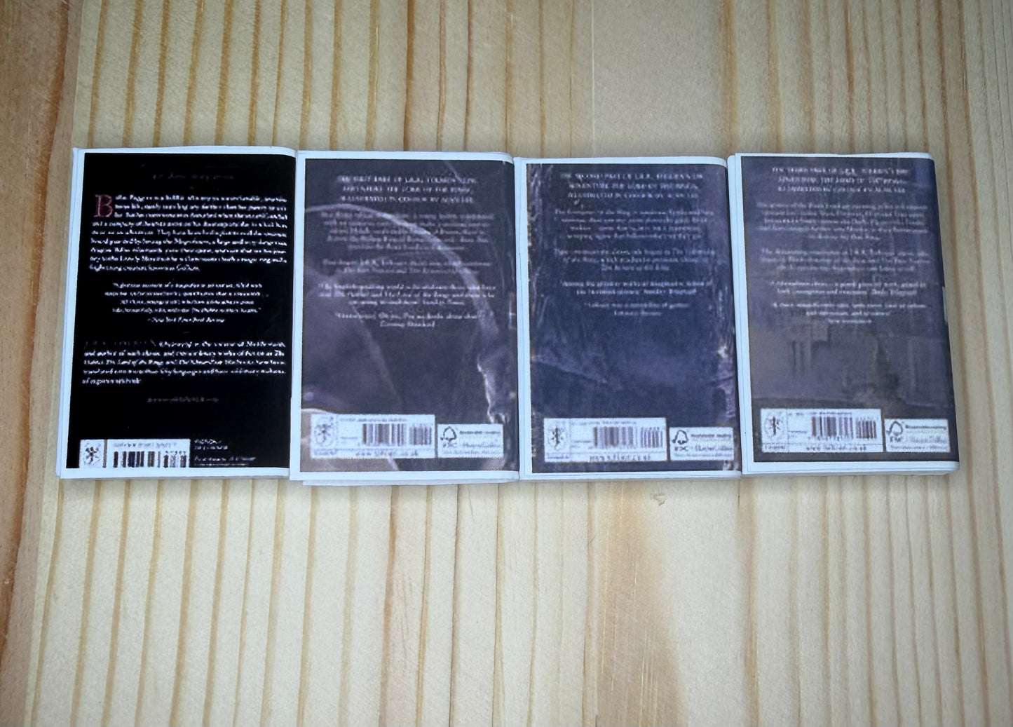 3D Printed Book Bundle - LOTR/Hobbit Set Of 4