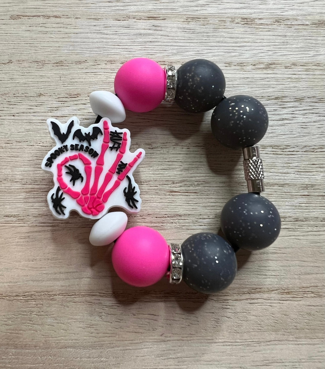 Silicone Charm - Spooky Season - Skeleton/Bats