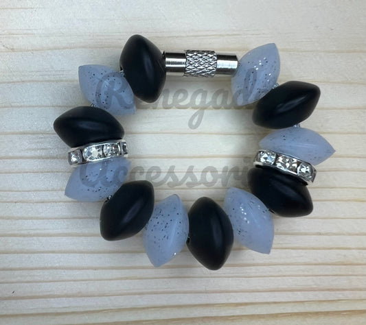 Bubu Lock - Clear Glitter & Black