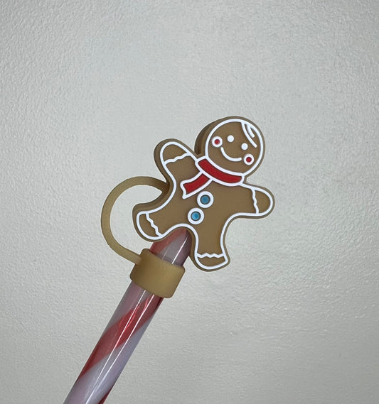 Straw Topper 3D - Gingerbread (Loose Fit 10-12mm)