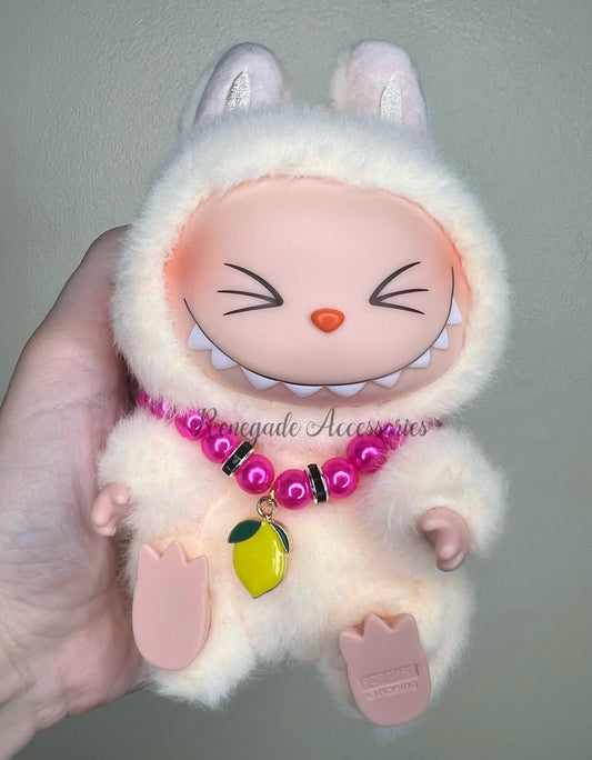 Bubu Necklace - Lemon/Hot Pink