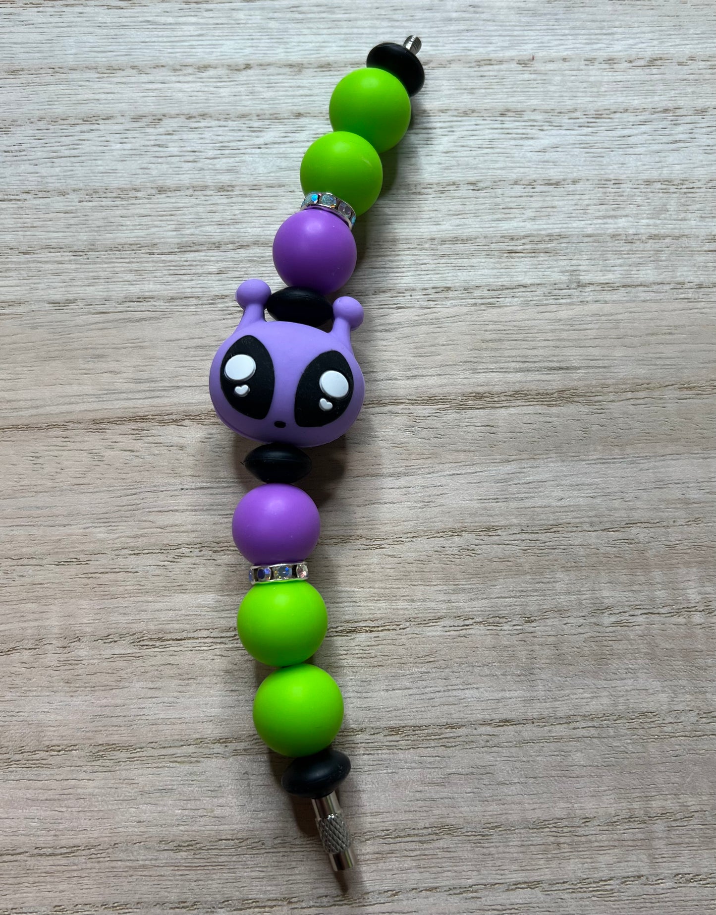 Silicone Charm - Purple Alien