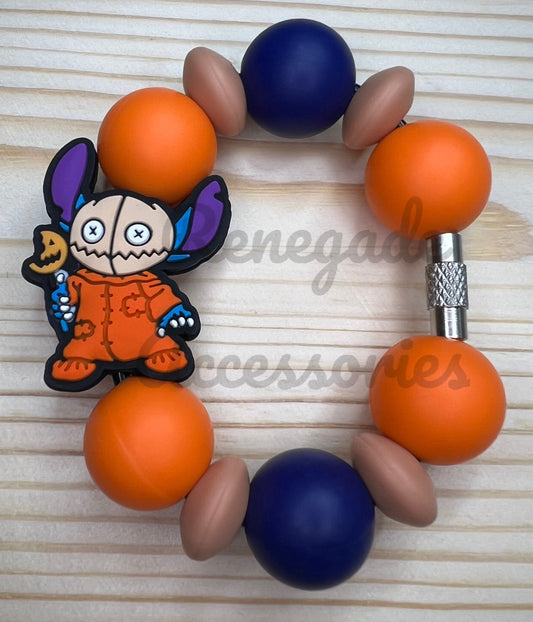 Silicone Charm - Blue Alien Sam