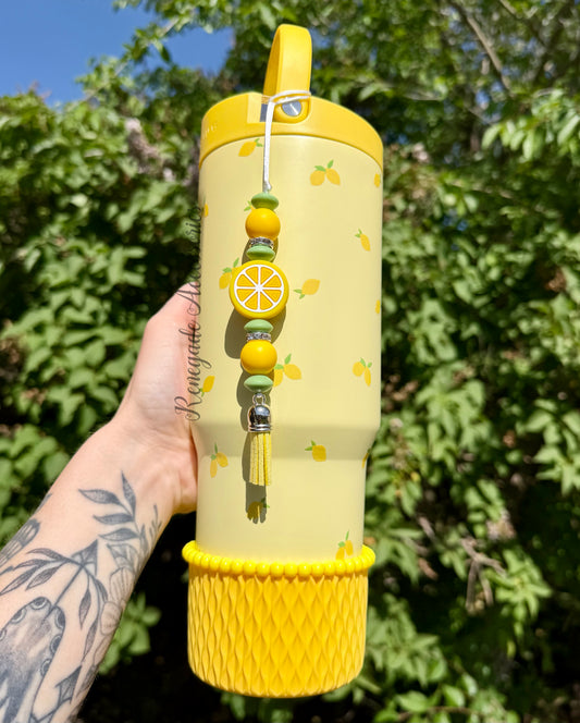 Silicone Charm - Enchanted Charms - Lemon - Main Squeeze  🖤32 Oz Sport🖤