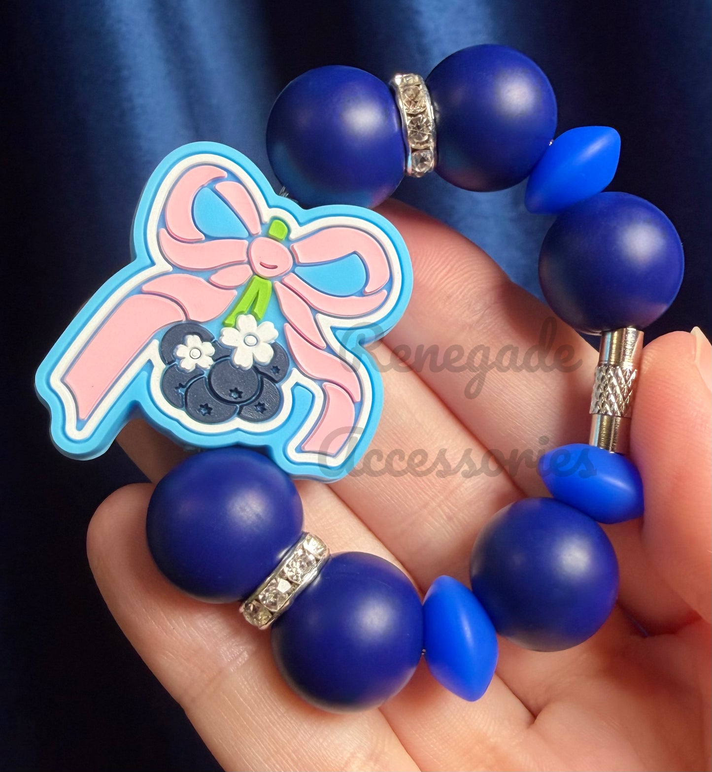 Silicone Charm - Blueberry/Freshly Picked