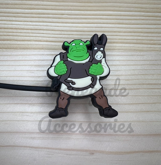 Straw Topper - Ogre & Donkey