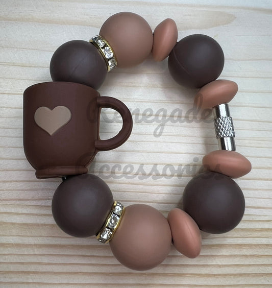 Silicone Charm - Coffee