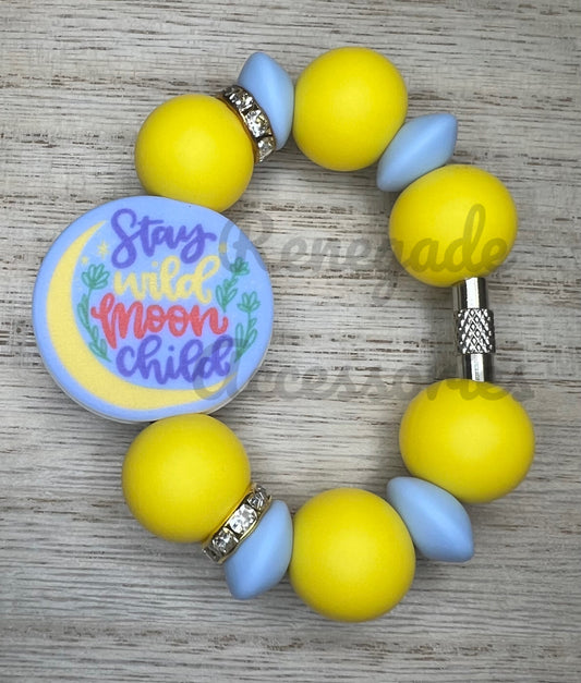 Silicone Charm - Stay Wild Moon Child