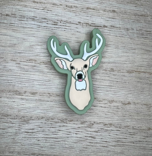 Focal Bead - Green Deer