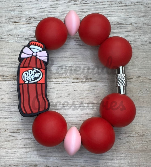 Silicone Charm - Dr P Bottle Bow
