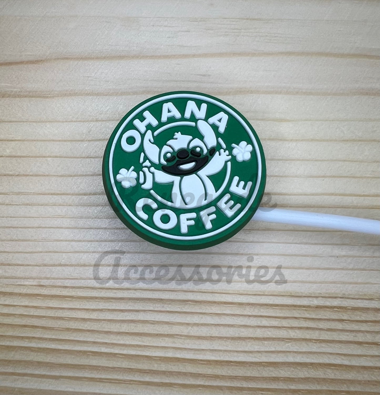 Straw Topper - Blue Alien Ohana Coffee