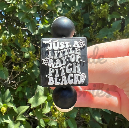 Silicone Charm - Ray Of Pitch Black