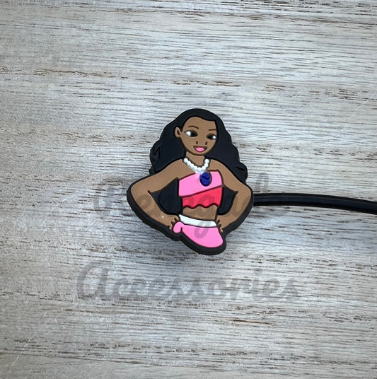 Straw Topper - Island Character Girl