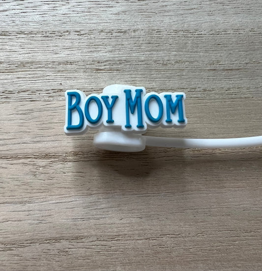 Straw Topper - Boy Mom