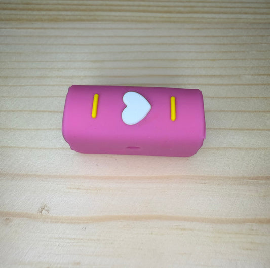 Focal Bead - Book Pink