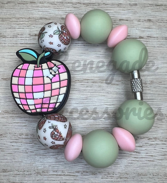 Silicone Charm - Disco Apple