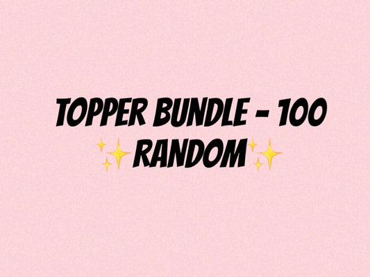Straw Topper Bundle - 100 Random Straw Toppers!