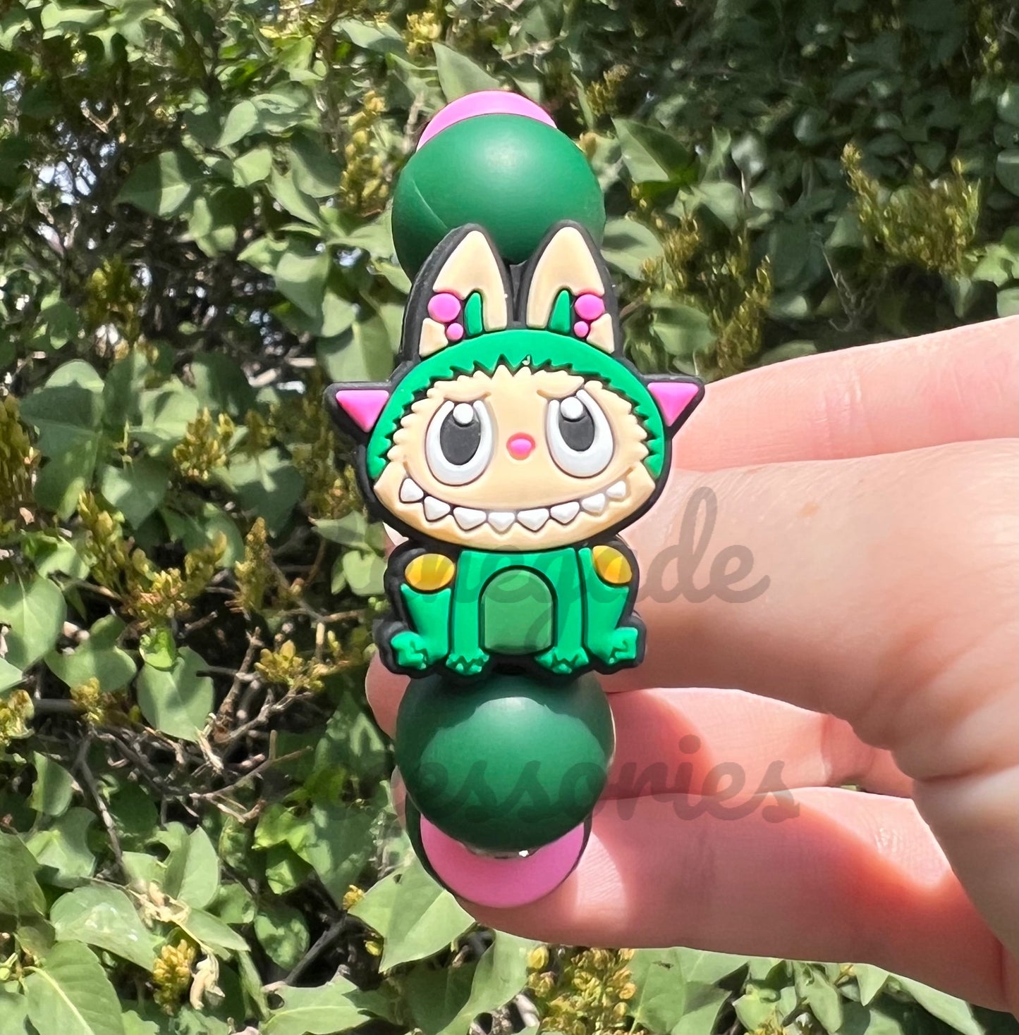 Silicone Charm - Bubu Dark Green Monster