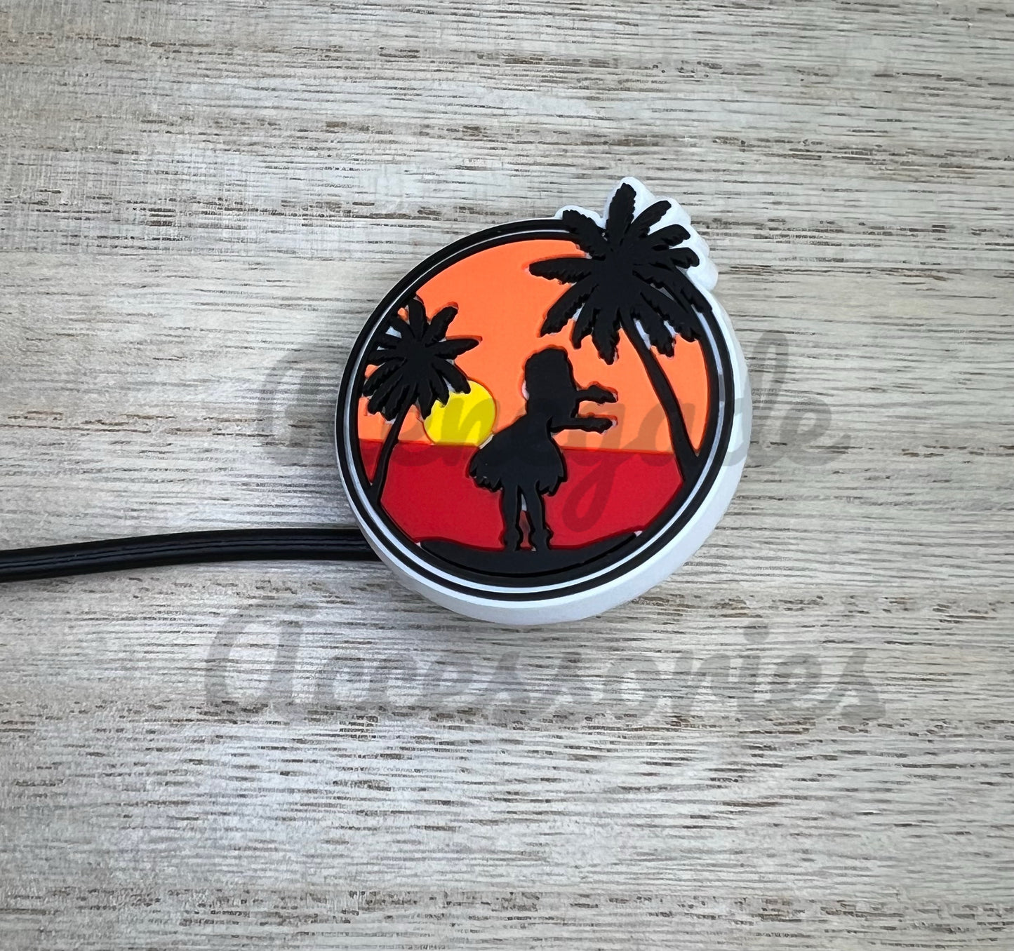Straw Topper - Summer Sunset