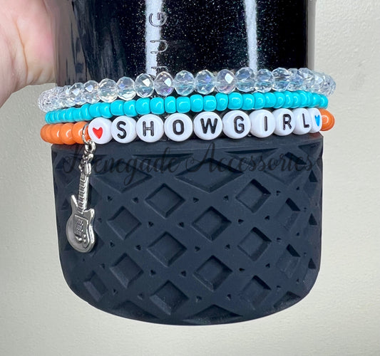 Bracelet Stack - Showgirl Taylor - HYDROJUG (WITH Guitar Charm)