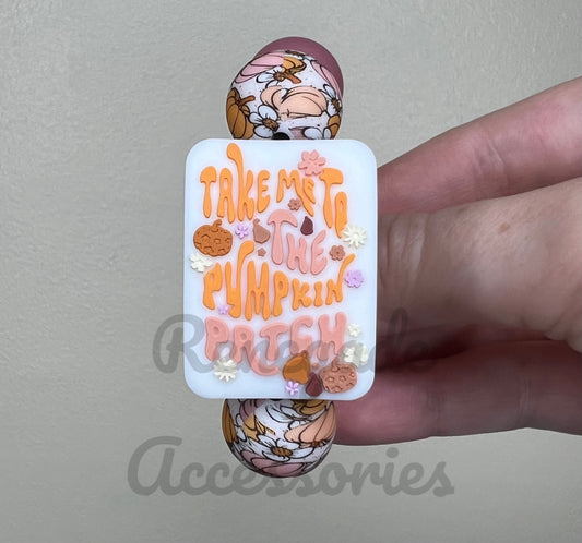 Silicone Charm - Take Me To The Pumpkin Patch