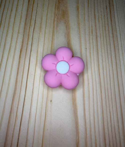 Focal Bead - Pink Daisy Flower