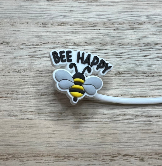 Straw Topper - Bee Happy