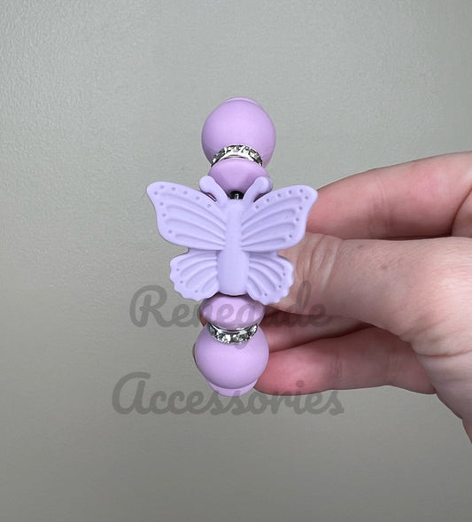 Silicone Charm - Iris Butterfly