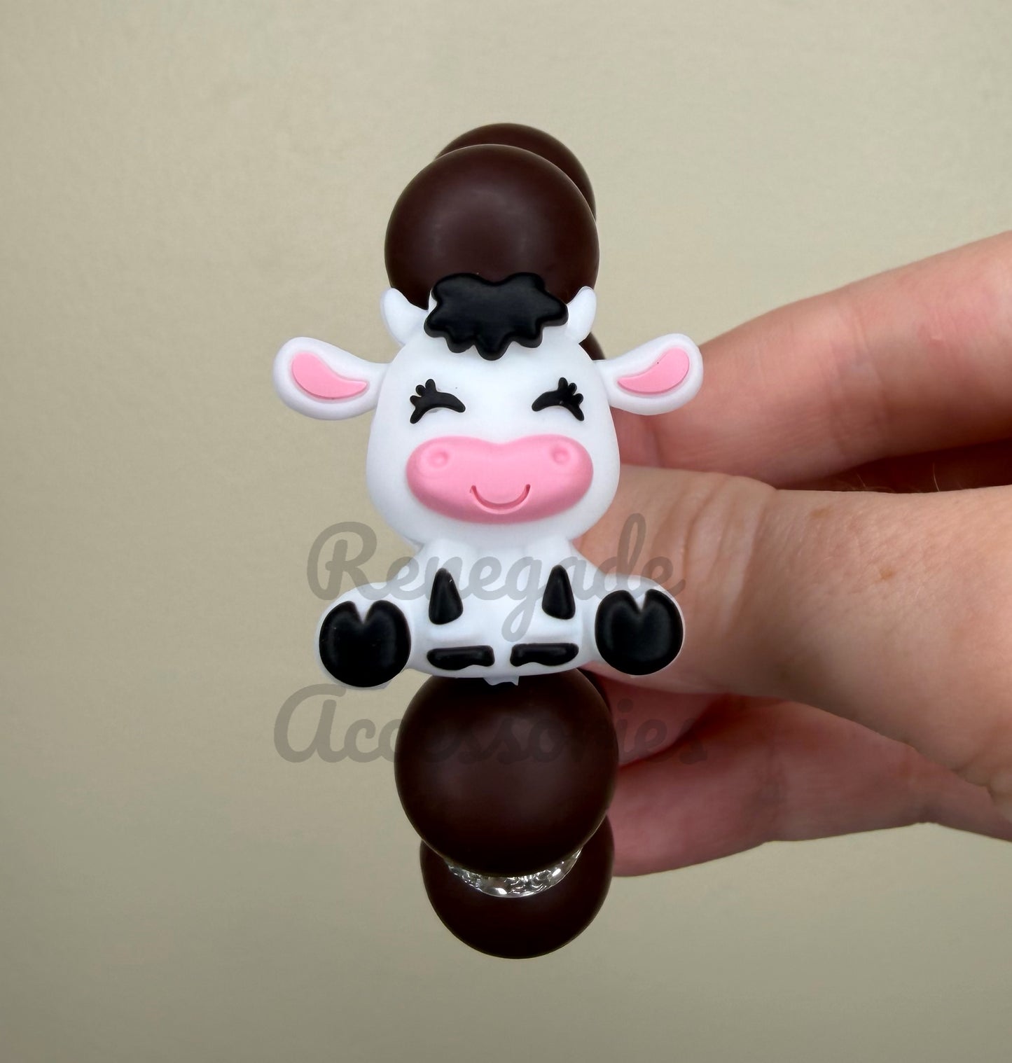 Silicone Charm - Cow