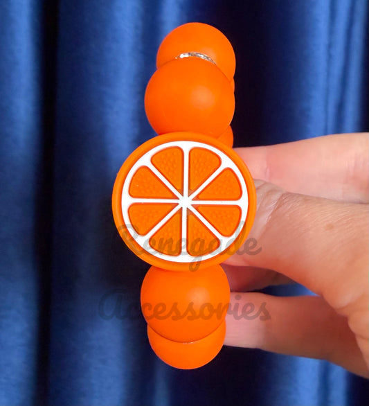 Silicone Charm - Orange Slice - Citrus