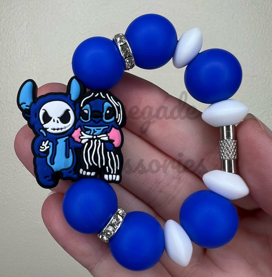 Silicone Charm - Blue Alien Nightmare Jack