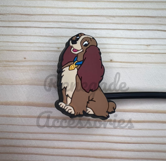 Straw Topper - Lady Dog Character