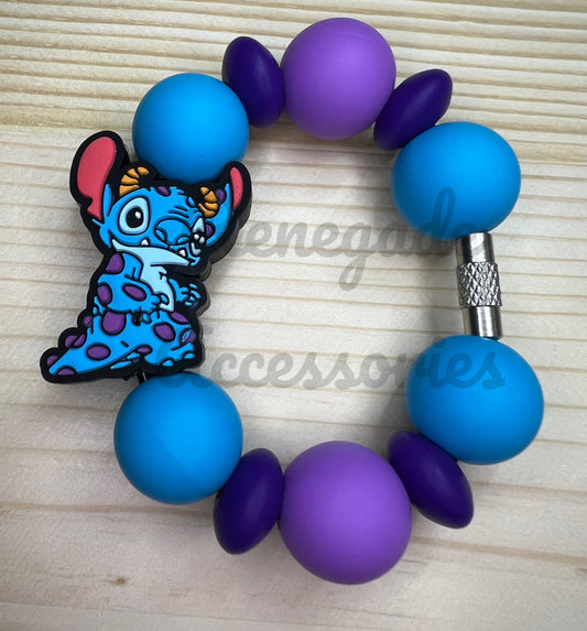 Silicone Charm - Blue Alien Monsters Character