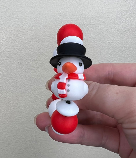 Silicone Charm - Christmas Duck