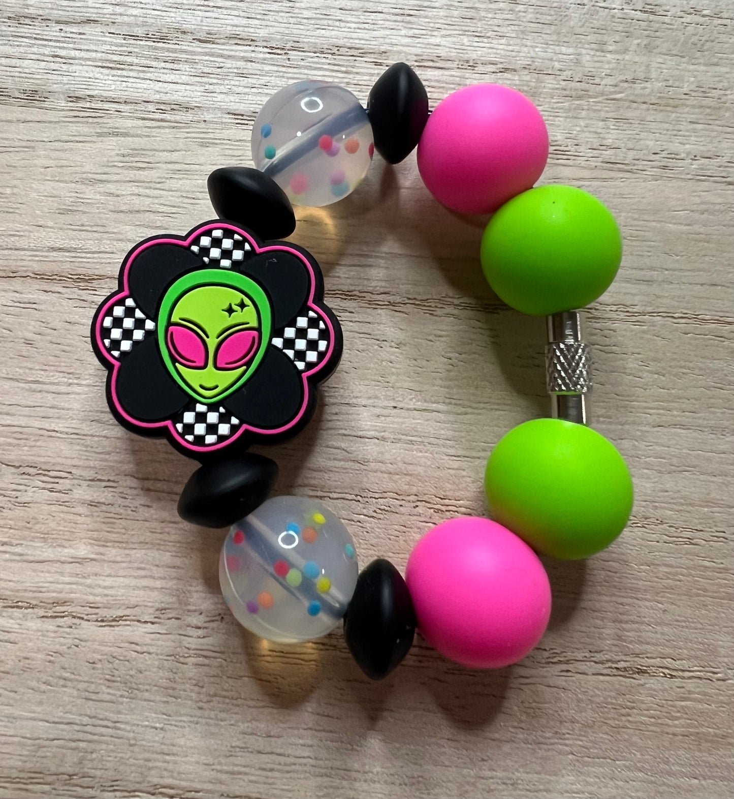 Silicone Charm - Flower Alien