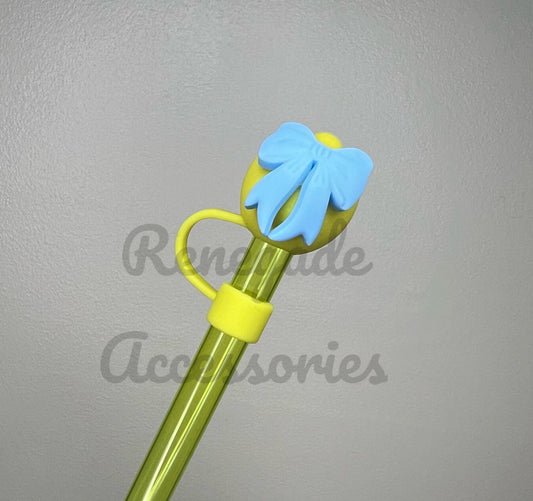 Straw Topper 3D - Lemon Bow