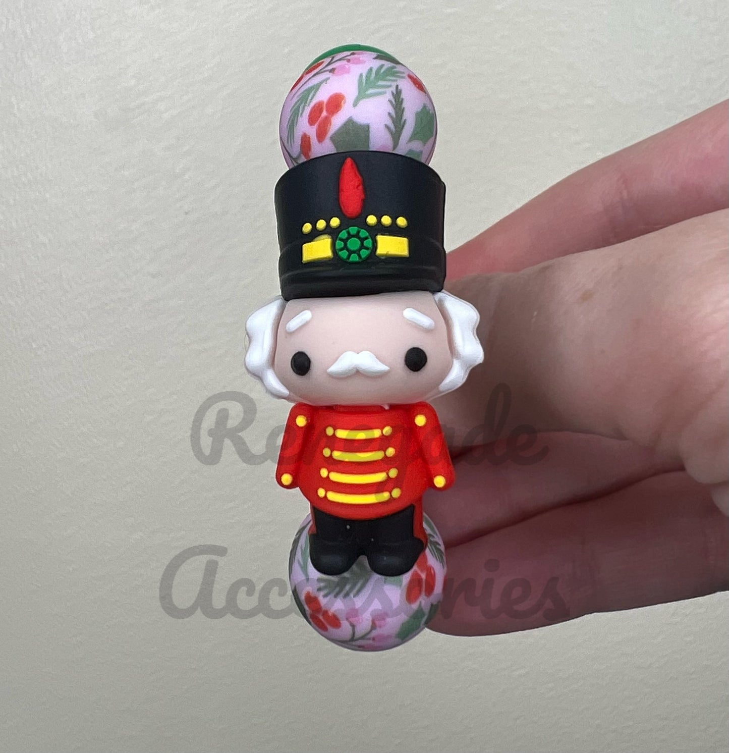 Silicone Charm - Red Nutcracker
