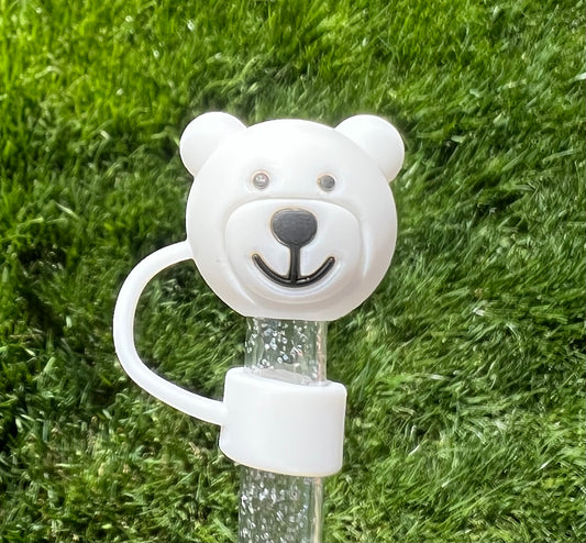 Straw Topper 3D - Polar Bear